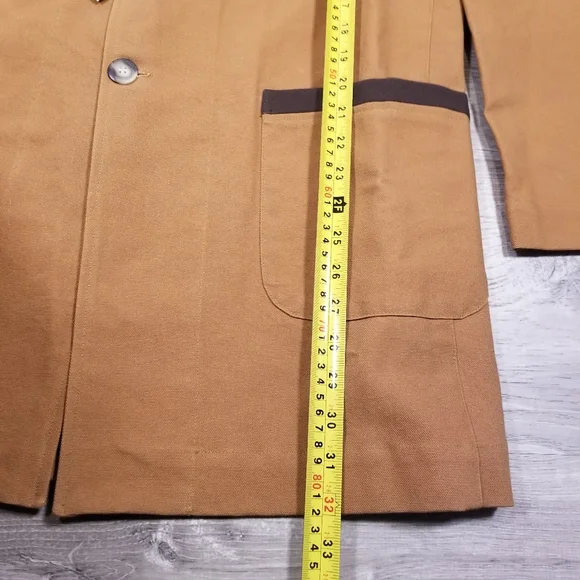 Frontier Classics Jacket 42 Brown Rancher Coat Cotton Canvas Western 3 Button